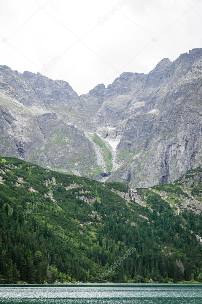 Eye of the Sea lake in Tatra mountains