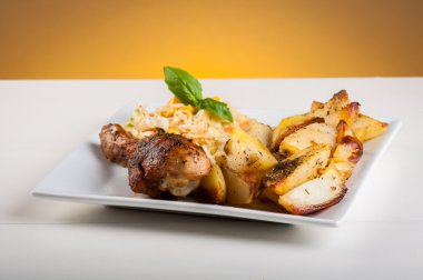 patates ve tavuk budu