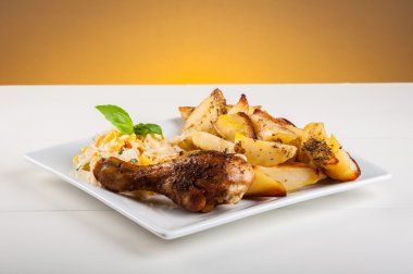 patates ve tavuk budu