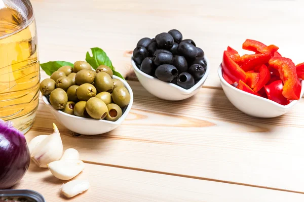 Herstellung von Tapas — Stockfoto