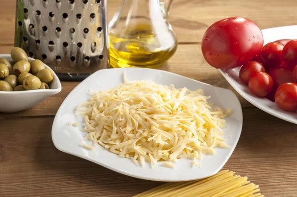 Fabrication de spaghettis — Photo