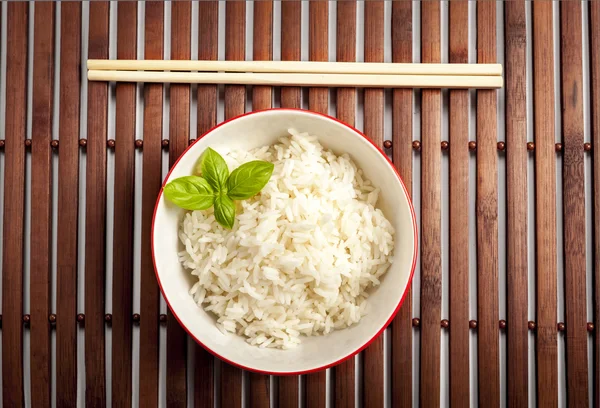 Bowl of rice — Stock Photo, Image