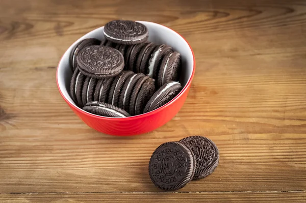 Cookies och mjölk Stockfoto