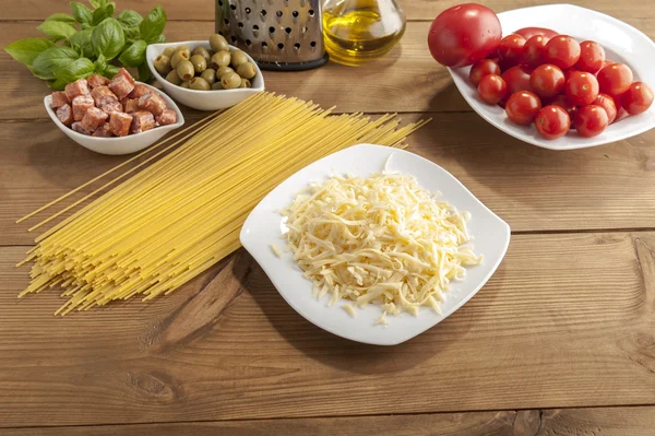 Fabrication de spaghettis — Photo