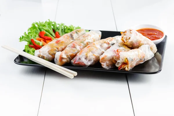 Spring rolls with vegetables — Stock Photo, Image