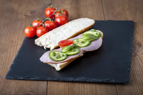 Sandwiches - delicious breakfast every day — Stock Photo, Image