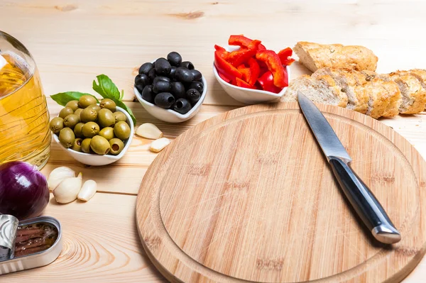 Making of tapas — Stock Photo, Image