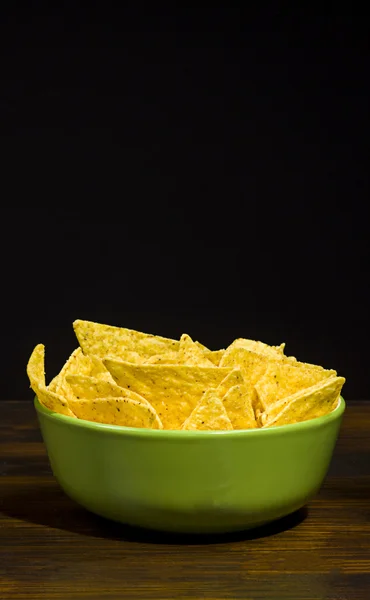 A bowl of nachos - snack to beer — Stock Photo, Image