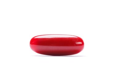 Red nutraceutical, isolated clipart