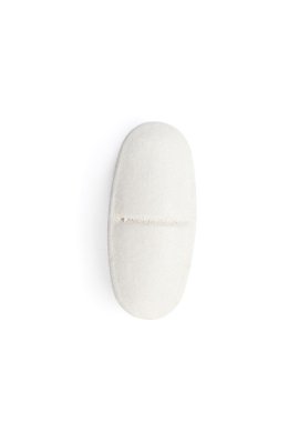 White pill, isolated clipart
