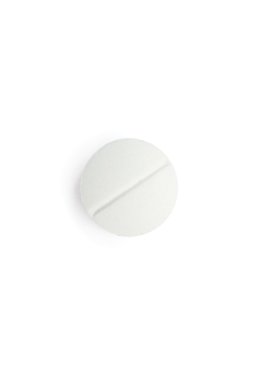 Beyaz tablet, üzerinde beyaz izole