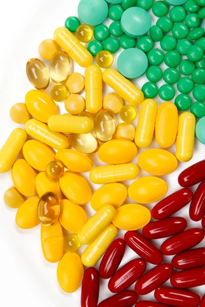 Kilka tabletek leku — Zdjęcie stockowe