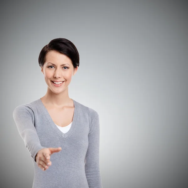 Hand shake gesture — Stock Photo, Image