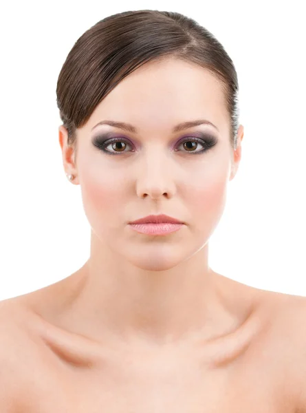 Schöne Frau mit Make-up — Stockfoto