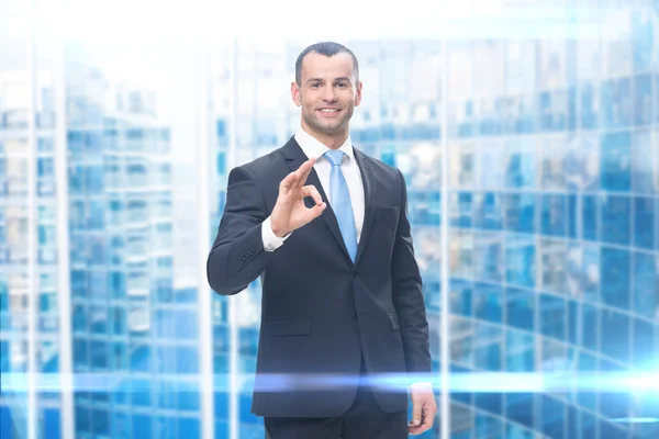 Businessman ok gesturing, Royalty Free Stock Images