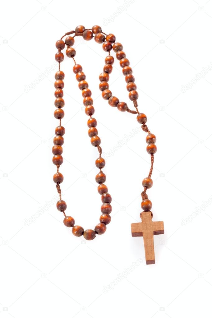 Wooden rosary beads