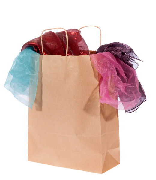 Paper shopping bag Stock Photo