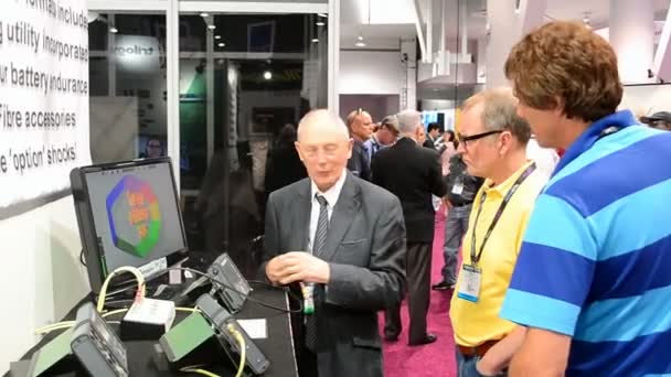 NAB Show 2015 exhibition in Las Vegas, USA. — Stock Video