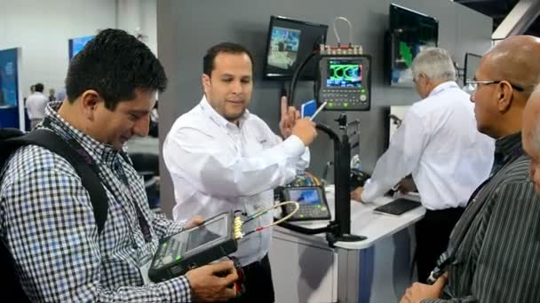 Exposición NAB Show 2015 en Las Vegas, Estados Unidos . — Vídeo de stock