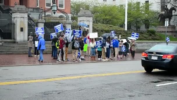 PBS skolor Medlemsmöte i Boston, Usa, — Stockvideo