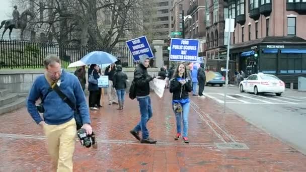 PBS schools members meeting in Boston, USA, — Stock Video