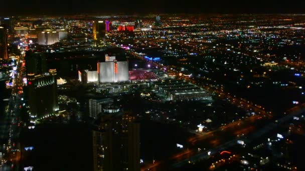 Las Vegas Strip in Las Vegas, Nevada. — Stockvideo