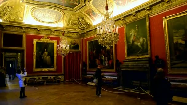Paleis van Versailles (kasteel van Versailles) in Parijs, Frankrijk. — Stockvideo