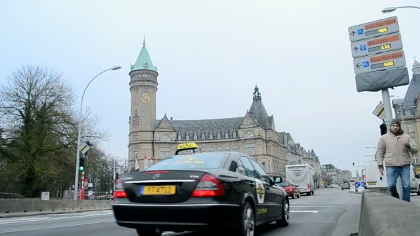 Banco Nacional de Luxemburgo, Europa viajes , — Vídeos de Stock