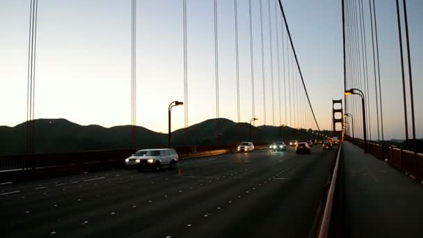 Most Golden Gate Bridge, Francisco, Usa. — Stock video