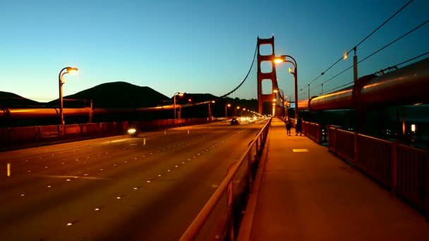 Golden Gate Bridge, ein francisco, USA. — Stockvideo