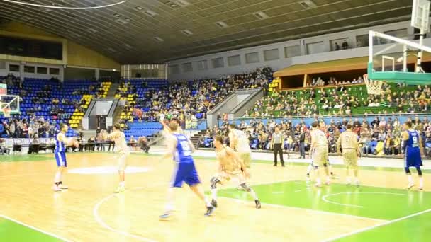 Campeonato de baloncesto F4 Final en Kiev, Ucrania . — Vídeos de Stock