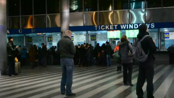 Gare centrale de Kiev à Kiev, Ukraine. (36493 ) — Video