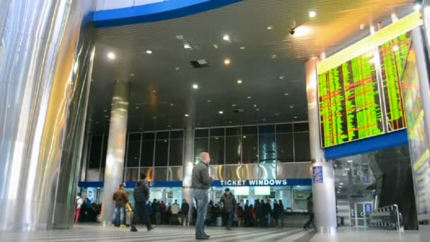 Estación Central de Kiev en Kiev, Ucrania. (36487 ) — Vídeos de Stock