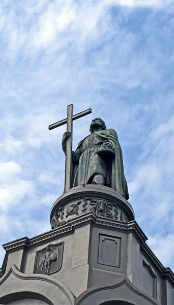 Vladimir Doper monument (Vladimir de grote aka grote Prins van Kiev). Stockfoto