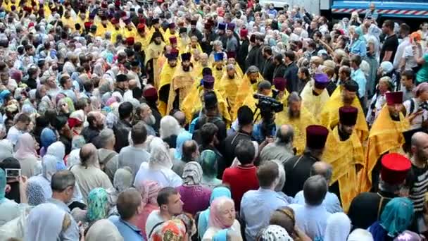 1000-Jahr-Feier der Ruhestätte des hl. Wladimir in Kiew, Ukraine. — Stockvideo