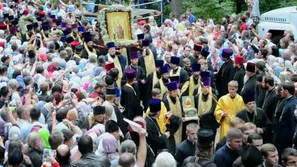 1000-Jahr-Feier der Ruhestätte des hl. Wladimir in Kiew, Ukraine. — Stockvideo