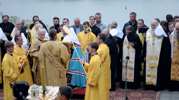 1000º aniversario de la celebración del reposo de San Vladimir en Kiev, Ucrania . — Vídeo de stock