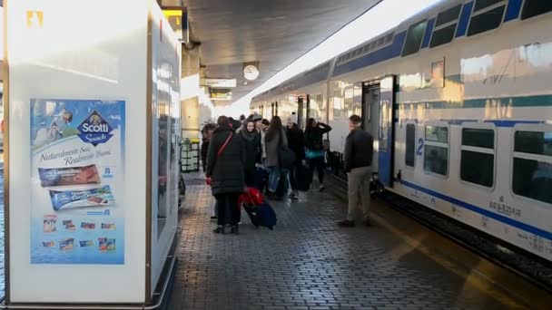 Gare de Florence Santa Maria Novella, Florence, Italie . — Video