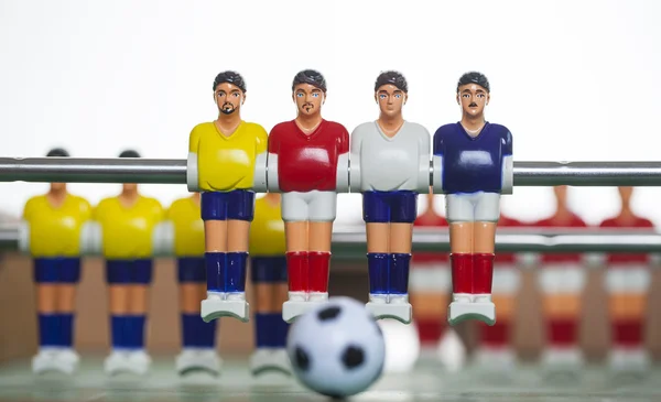 Football table  players foosball — Stock Photo, Image