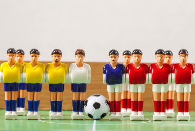 Foosball Tablo futbol. futbol oyuncuları