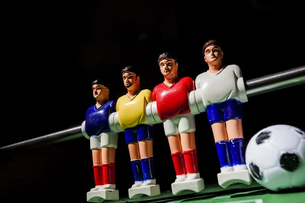Foosball table soccer. football players — Stock Photo, Image