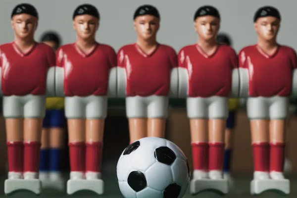 Csocsó asztal soccer labdarúgó-játékosok — Stock Fotó