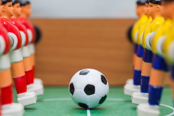 Foosball table soccer football players — Stock Photo, Image