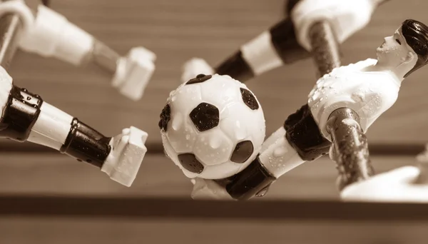 Foosball Tablo futbol futbol oyuncuları — Stok fotoğraf