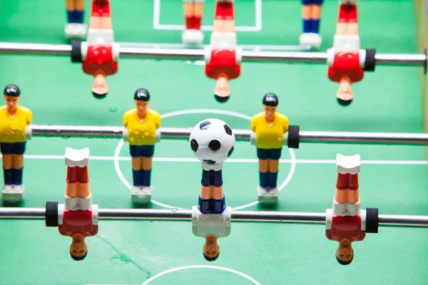 Foosball. table soccer football players — Stock Photo, Image