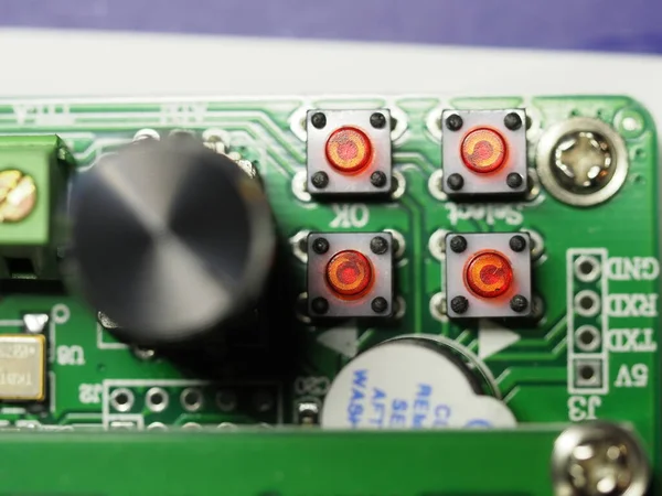 frequency signal generator device microcircuit motherboard with contacts.belarus,minsk,2021