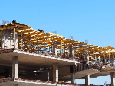 Beyaz Rusya, Minsk, 2021. işyeri inşaat sahası endüstriyel iş..