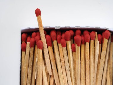 Kutudaki ahşap kibritler