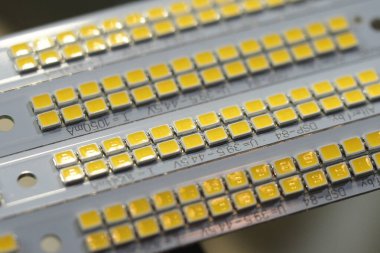 Beyaz Rusya, Minsk, 2021. Anakart mikro devrede LED 'ler