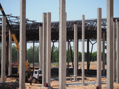 Yapı temelinin kaynaklı metal yapısı